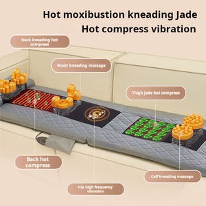Almohada de masaje de vibración de calefacción de presión de aire portátil rodillo eléctrico sofá de cuerpo completo cojín de masaje de cuello y espalda - Product Image 2