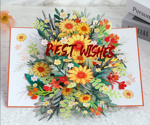 Biglietto di <span class=keywords><strong>auguri</strong></span> 3D Pop-up 3D con fiore personalizzato <span class=keywords><strong>per</strong></span> la festa della mamma - Product Image 3