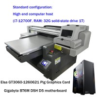 Impresora UV Plana 6090 con Posicionamiento Visual y Pantalla Táctil para Cabezal de Impresión L800, Multifunción para Materiales Flexibles/Egg