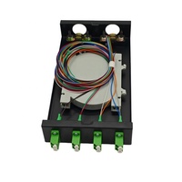 Boîtier de terminaison de fibre optique monomode duplex LC APC à 8 cœurs, avec revêtement électrostatique, pour projets de câblage optique intérieur