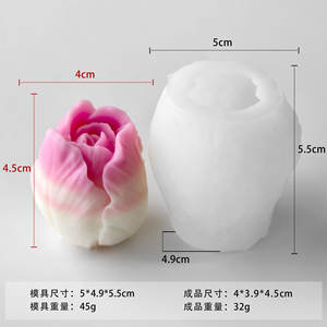 Moule en silicone DIY <span class=keywords><strong>pour</strong></span> diffuseur d'arômes en forme de tulipe, <span class=keywords><strong>kit</strong></span> d'artisanat en pierre de gypse, moule à fleurs <span class=keywords><strong>pour</strong></span> décoration en chocolat et résine - Product Image 6