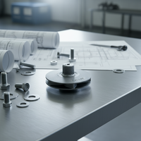 Culbuteur droit en acier inoxydable, moulage à la cire perdue, usinage CNC pour le développement de prototypes automobiles, outillage rapide à faible volume