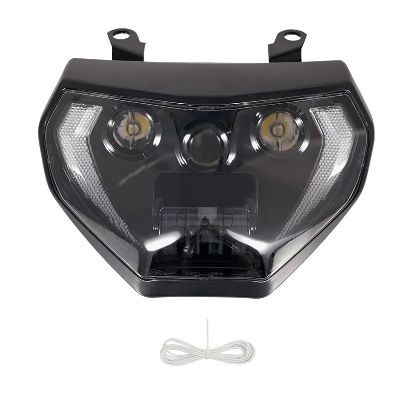 YongJin gruppo lampada anteriore a LED aggiornato ad alta potenza con DRL bianco per accessori moto Yamaha MT09