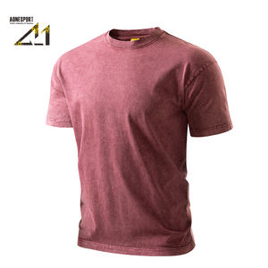 Camiseta de Manga Corta para Hombre, Cuello Redondo, 100% Algodón Lavado, 250g, Corte Regular, Diseño Liso - Product Image 1