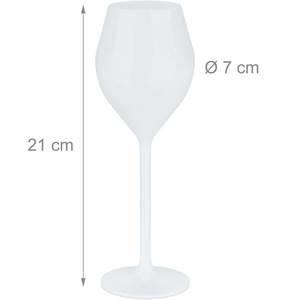 Verres à vin en <span class=keywords><strong>polycarbonate</strong></span> blancs de style américain, incassables, avec logo personnalisé, capacité 200 ml (7 oz), forme élancée, pour flûte - Product Image 5