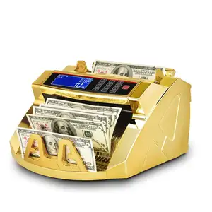 2819 एलसीडी यूवी/एमजी गोल्ड चित्रकारी पैसे काउंटर, बिल डिटेक्टर अमेरिकी डॉलर और यूरो नोट्स का पता लगाने की मशीन
