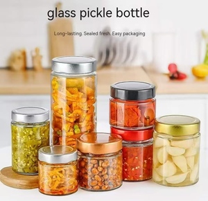 Chất lượng cao 220ml Vòng lọ thủy tinh với nắp cho mật ong mứt Sauce lưu trữ mứt Jar - Product Image 3