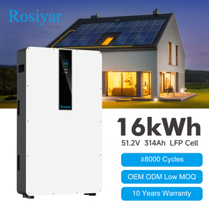 ระบบกักเก็บพลังงานแบตเตอรี่ Rosiyar 16kWh ระบบกักเก็บพลังงานแบบเชื่อมต่อ AC 8000 รอบการใช้งาน 51.2V 314Ah ระบบพลังงานแสงอาทิตย์แบบไฮบริด - Product Image 2