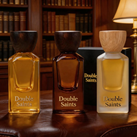 Flacon de parfum vide personnalisé 30ml 50ml 100ml, forme carrée, verre épais, vaporisateur à fine brume, flacon de parfum givré avec boîte cadeau