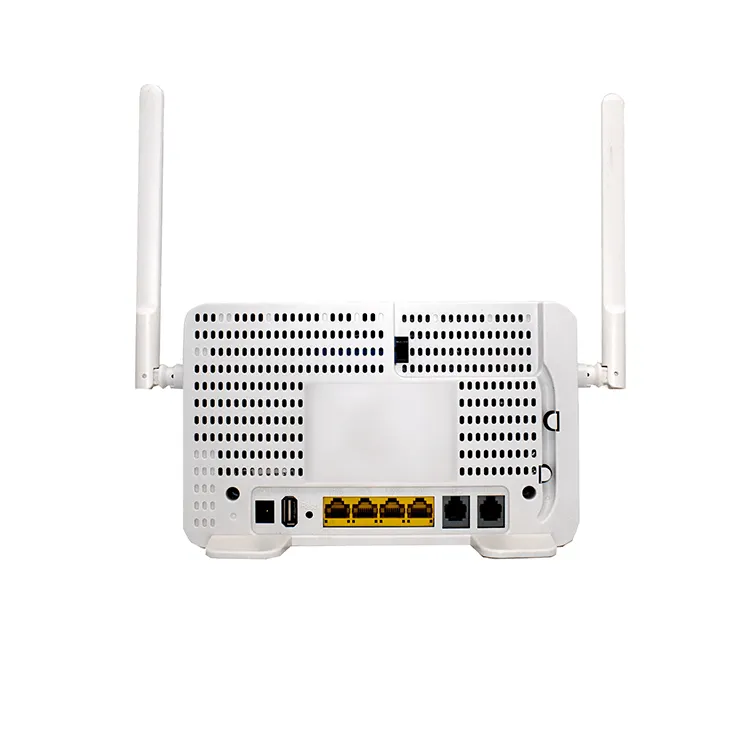 Xpon GPON onu 4fe + Wifi + 2pot + USB 5dBi wifi ăng-ten sợi quang Router Modem