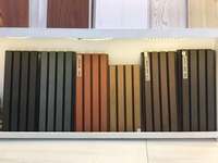 WPC persienne cannelée décoration extérieure mur et porte bardage façade bois plastique panneau mural composite