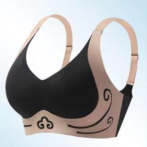 Queen Size sans couture Anti-gravité levage soutien-gorge push-up couleur contrastée soutien-gorge de sport en Nylon <span class=keywords><strong>coupe</strong></span> sans course fixe rétrécissement secondaire fait - Product Image 5