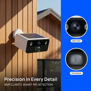 กล้องวงจรปิดรักษาความปลอดภัยแบบ Solar 8MP 4G จากโรงงานโดยตรง พร้อมเซ็นเซอร์ PIR ตรวจจับความเคลื่อนไหวของมนุษย์ สนทนาสองทาง แบตเตอรี่ 9000mAh แอป OneCam ใช้งานได้นาน รองรับการ์ด <span class=keywords><strong>TF</strong></span> - Product Image 3