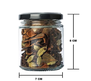 Pot en verre transparent scellé pour confiture, pot à miel, emballage en verre scellé, pot de stockage alimentaire en verre - Product Image 4