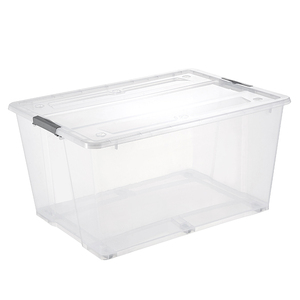 128l custom design large clear plastic packing containers box