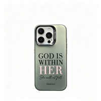 Coque de téléphone portable en TPU avec impression de lettres 'Art My Face' et clé argentée électroplaquée pour iPhone 11 12 13 14 15 16 17 Pro Max Air