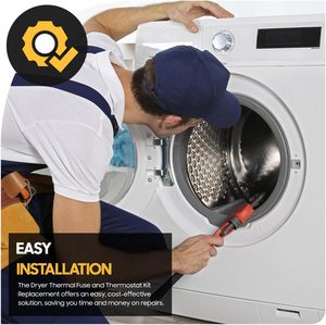 Kit de fusible thermique et de thermostat pour sèche-linge DC96-00887A, DC47-00016A, DC47-00018A – Pièces de rechange pour sèche-linge Sam-sung et Kenmore - Product Image 5