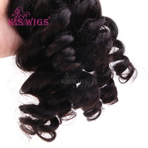 โรงงาน KSWIGS จำหน่ายผมแท้แบบมัด 100% เวอร์จิ้น เรมี่ คิวติเคิลเรียงเส้น ไม่ผ่านการแปรรูป ปลายผมเต็ม สำหรับร้านเสริมสวย ขายส่ง สำหรับผู้ซื้อธุรกิจ - Product Image 6