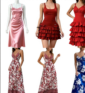Venta al por mayor de ropa 2026: Vestidos de mujer de gran demanda, ropa mixta en liquidación, envío aleatorio, venta de stock al por mayor a granel. - Product Image 1
