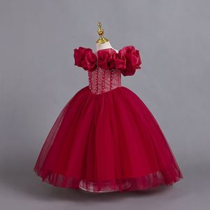 Nuovo <span class=keywords><strong>vestito</strong></span> <span class=keywords><strong>da</strong></span> principessa in pizzo con spalla a una linea per bambini <span class=keywords><strong>vestito</strong></span> <span class=keywords><strong>da</strong></span> <span class=keywords><strong>natale</strong></span> per ragazza di fiori <span class=keywords><strong>da</strong></span> <span class=keywords><strong>donna</strong></span> <span class=keywords><strong>vestito</strong></span> blu per bambini - Product Image 3