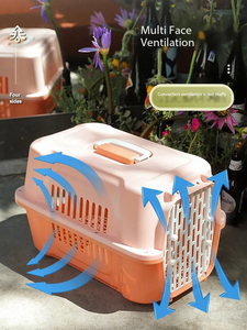 Cage de transport pour chien et chat, sûre et durable, en plastique, approuvée par les compagnies aériennes pour les voyages et l'expédition, ODM - Product Image 3