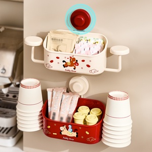 Custom Logo/ Color Plastic Storage Rack with <b>Suction</b> Cup and <b>Hook</b> Bathroom & Kitchen Organizer Rack for Storage Holders - Product Image 5