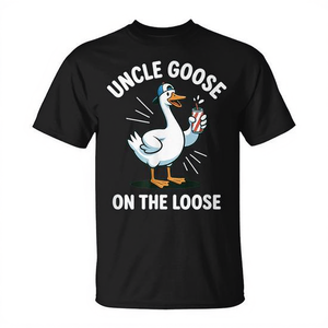 Camiseta con diseño divertido de Uncle Goose On The Loose Meme, diseño divertido a juego para la familia - Product Image 2