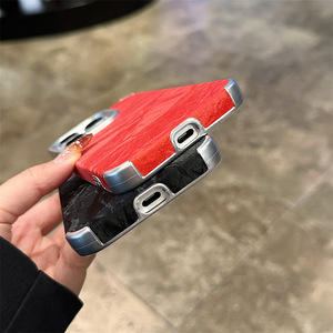 เคสโทรศัพท์ <span class=keywords><strong>iPhone</strong></span> 16 15 14 13 12 <span class=keywords><strong>11</strong></span> <span class=keywords><strong>Pro</strong></span> <span class=keywords><strong>Max</strong></span> ดีไซน์กำมะหยี่ลายภูเขาหิมะเคลือบไฟฟ้า ป้องกัน 360 องศา ผลิตจาก TPU - Product Image 2