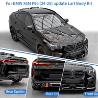 Kit de Carrocería Estilo Lar-T para BMW X6M F96 LCI 2024-2025, Alerón Delantero, Difusor Trasero, Puntas de Escape, Faldones Laterales, Alerón de Capó, Mejora Exterior
