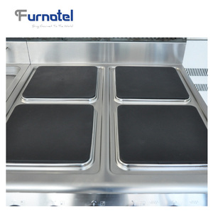 Bếp Điện Thương Mại Hạng Nặng Với 4 Phần Trên Nồi Hơi (Tấm Vuông) Và Lò Nướng - Product Image 5