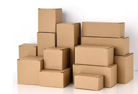 Boîtes en carton ondulé pour déménagement, vente en gros, boîtes en carton rigide à couvercle rigide, grande taille, pliables, pour emballer des objets