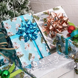 CuPolar Bear Christmas <b>Tree</b> Metallized Eco-Friendly Art Paper Gift Wrapping Roll Single-Sided Coated Recyclable 100GSM Digital - Product Image 6