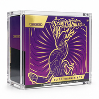 Boîte de protection en acrylique premium pour Elite Trainer Box, étui de présentation empilable à couvercle magnétique pour Booster Box et collection ETB