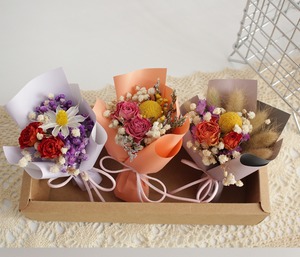 Décoration de table moderne en herbe de <span class=keywords><strong>pampa</strong></span> artificielle réaliste miniature de luxe, arrangement floral en soie fait main - Product Image 4