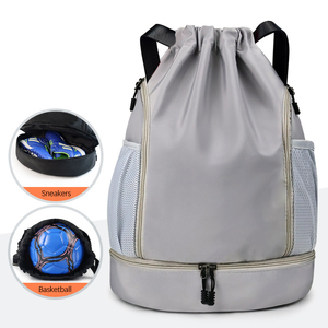 Customized Printed Logo Marathon Training <b>Drawstring</b> <b>Backpack</b> for Children and Adults - Product Image 6