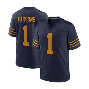 Maglia dei Green Bay Packers 2025/26 di Alta Qualità, Set di Maglie da Football Americano per Uomo # 1 Micah Parsons - Product Image 3