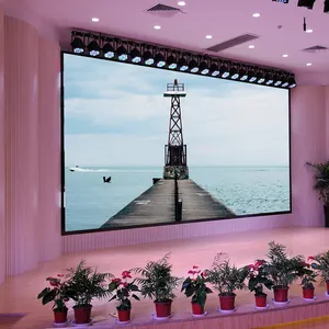 LED Video tường 4k Auditorium cố định lớn Màn hình LED p1.538 HD LED hiển thị màn hình video