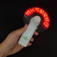 Ventilateur LED portable JOYISH avec messages lumineux, texte personnalisable, couleurs et logo – Fonctionne sur piles pour la promotion du Nouvel An chinois
