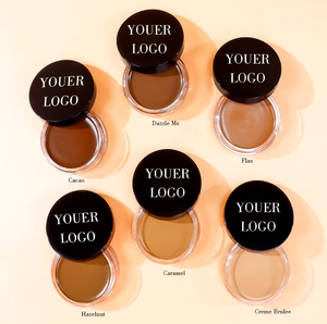 Tubo negro Etiqueta privada Cosméticos Cara Natural Orgánico Mate Cobertura completa Vegano Impermeable Corrector Crema Base - Product Image 2