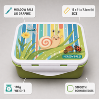 Boîte à lunch bento multifonctionnelle en plastique biodégradable de qualité alimentaire à 100 %, imprimée sur mesure, motif dessin animé, facile à nettoyer, emballage alimentaire – Vente chaude