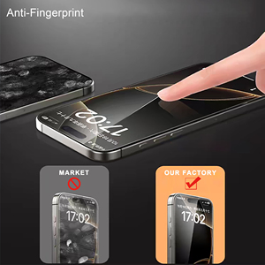 Miếng dán màn hình kính cường lực chống nhìn trộm, bảo vệ điện thoại di động, dễ dán, không bụi, chất lượng HD - Product Image 6