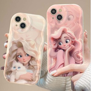 Nuovo stile <span class=keywords><strong>per</strong></span> <span class=keywords><strong>capelli</strong></span> e ragazza stampa con bordo ondulato custodia morbida <span class=keywords><strong>per</strong></span> telefono in TPU <span class=keywords><strong>per</strong></span> Iphone 6 7 8 Plus X Xr XS 11 12 13 14 15 16 17 Pro Max - Product Image 3