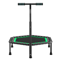 Equipo de Ejercicio Físico para Interiores del Hogar, Trampolín para Adultos con Asa, Material de PVC