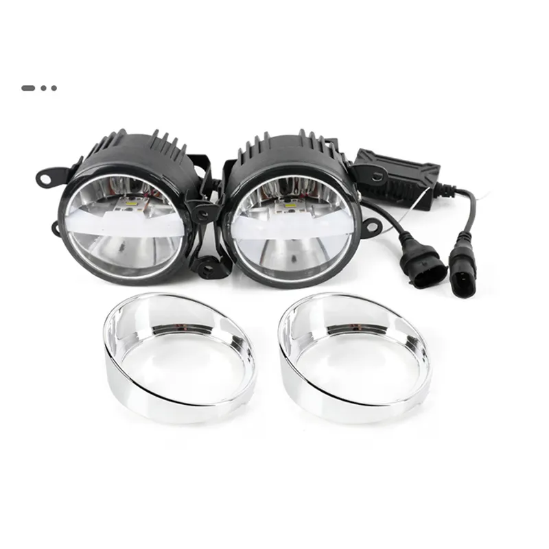 Auto LED Fog Driving Lights 90W Brightness Xenon White Amber Yellow Conversion Bumper Fog Light Kit