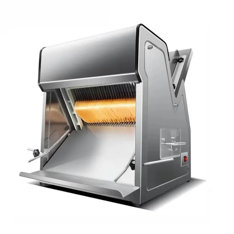 Industrial Bread Making Machines Stainless Steel Electric Automatic Toast Loaf Bread Slicer For Bakery