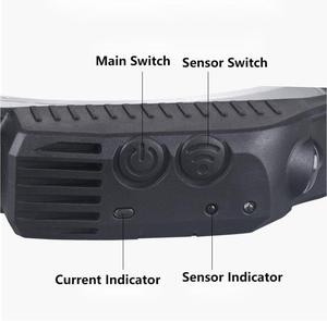 Bán buôn độ sáng cao COB đèn pha chức năng cảm biến có thể sạc lại đầu <span class=keywords><strong>Torch</strong></span> không thấm nước LED đầu đèn lồng cho cắm trại chạy - Product Image 4