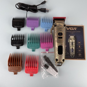 <span class=keywords><strong>Máquina</strong></span> Cortapelos Vgr V-005, Recargable por USB, Metálica, <span class=keywords><strong>Profesional</strong></span> para Hombres, Cortadora de <span class=keywords><strong>Pelo</strong></span> Eléctrica para Salón y Barbería - Product Image 4
