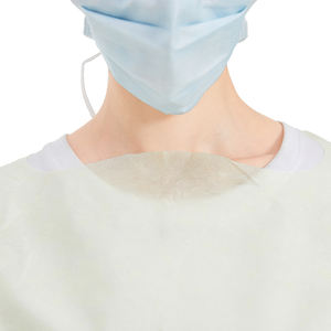 Hubei Haixin gaun steril ruang operasi gaun steril Sms sekali pakai bukan tenun gaun surfing terbuka kembali jempol ke atas pakaian bedah grosir - Product Image 4