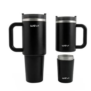 Nuovo Design <span class=keywords><strong>2026</strong></span>: Tazza Personalizzata in Acciaio Inox a Doppia Parete da 40oz con Manico, Tumbler per Auto in Vari Colori - Product Image 1