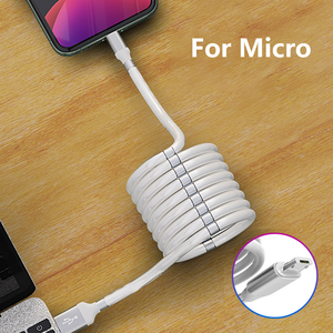 2020ใหม่ Winding Magic เชือก <span class=keywords><strong>Super</strong></span> Calla Magnetic Fast Charge Micro USB V8สายชาร์จ - Product Image 2